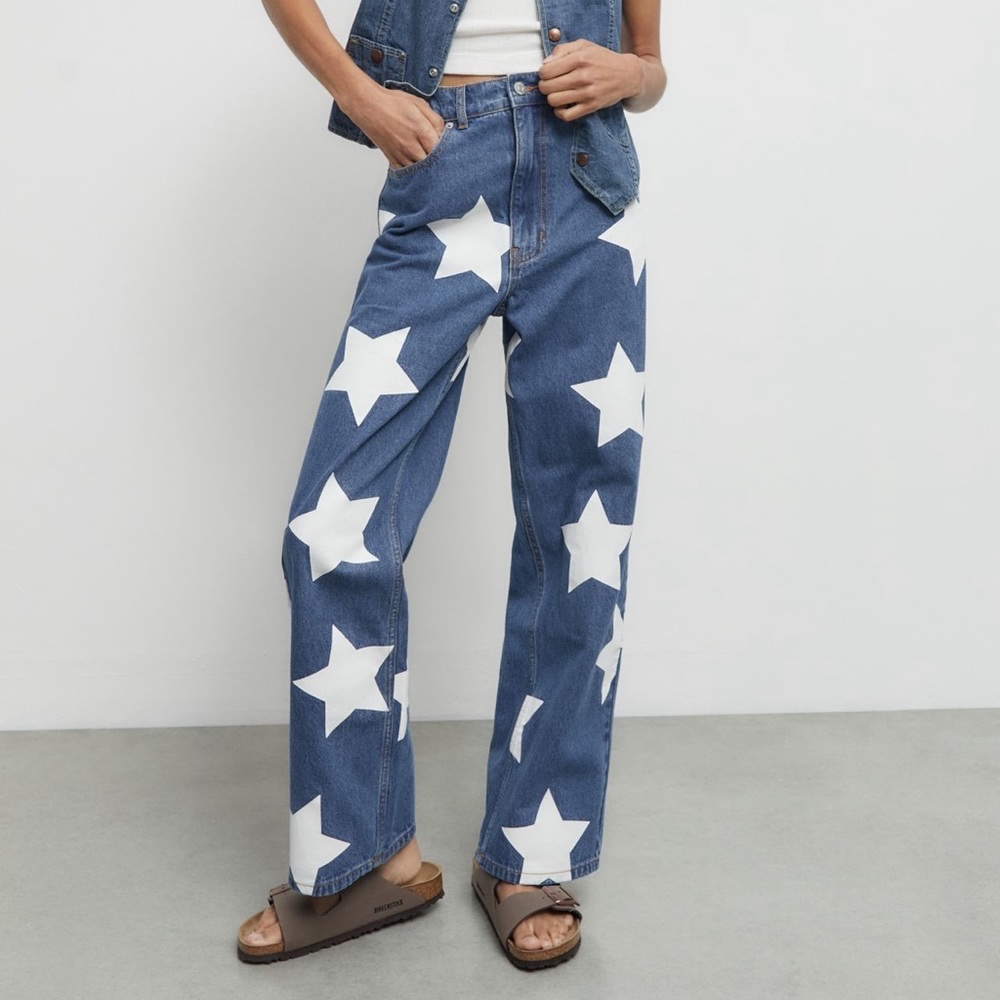 BDG straight leg star jeans